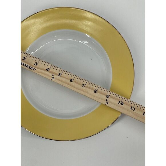 Pottery Barn GREAT WHITE Yellow 10.5” DINNER PLATE Discontinued Easter Spring - Picture 4 of 6